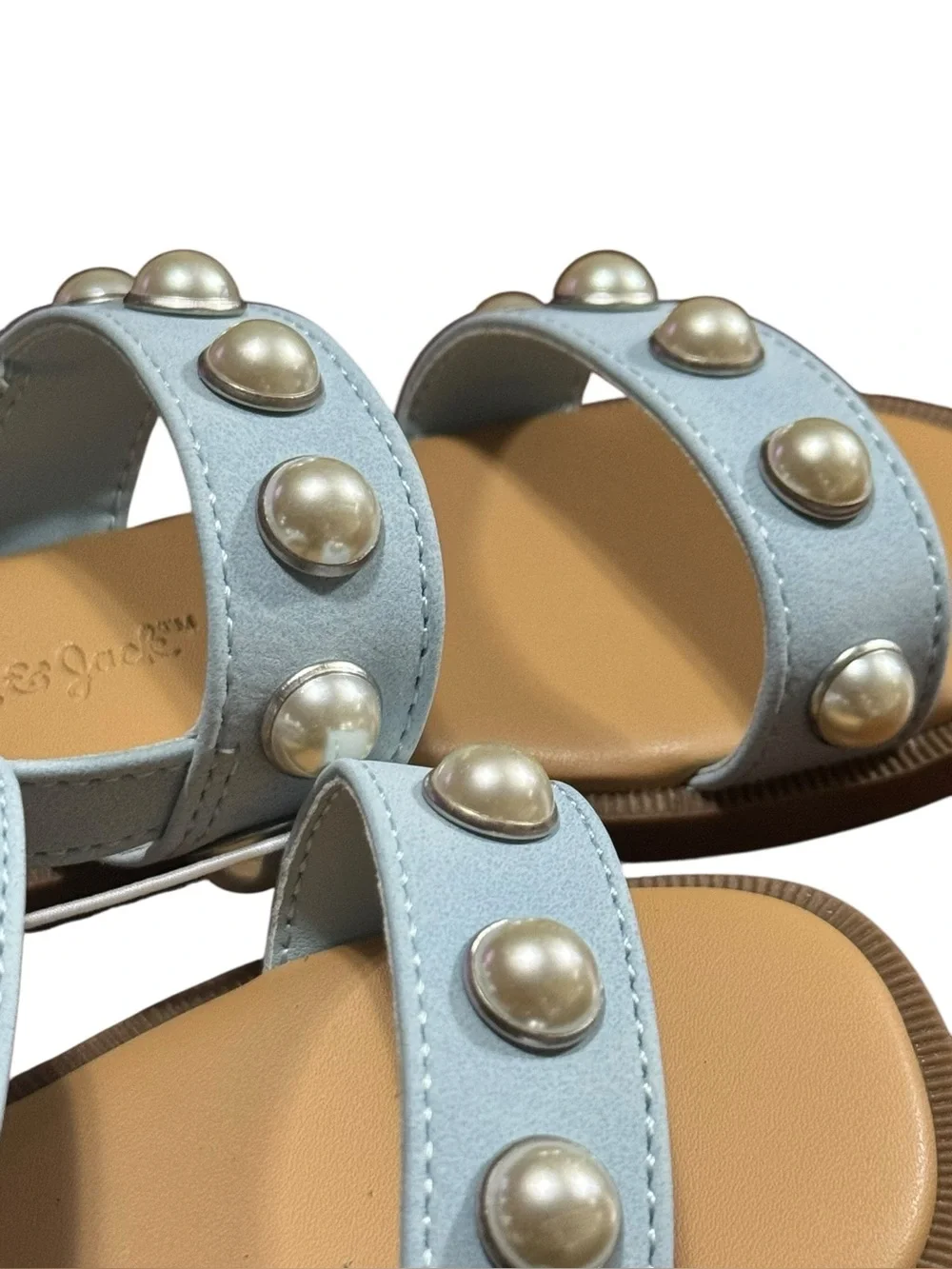 Cat & Jack Toddler Selene Pearl Sandals Sz 8 NWT